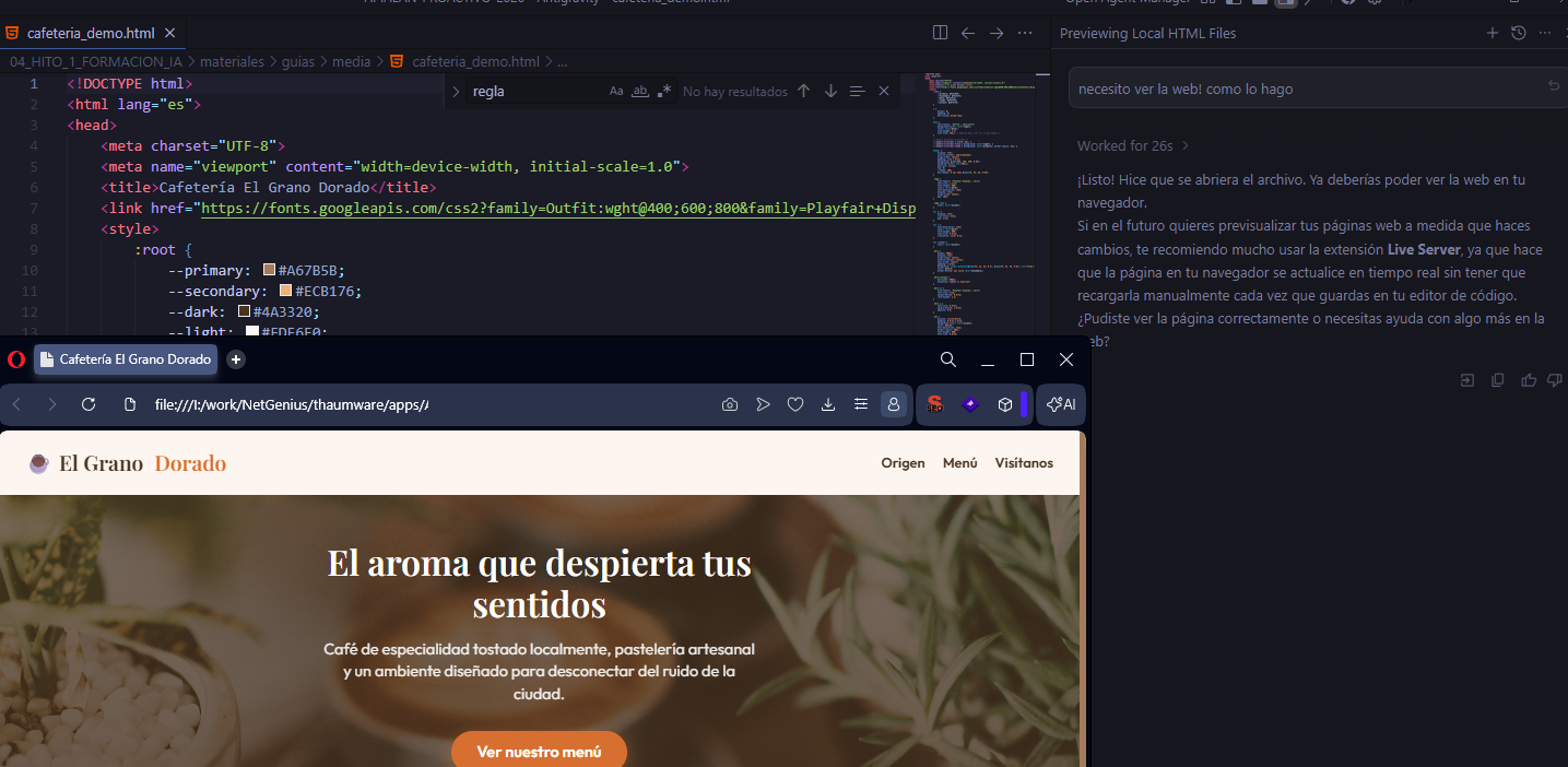 Abrir archivo HTML